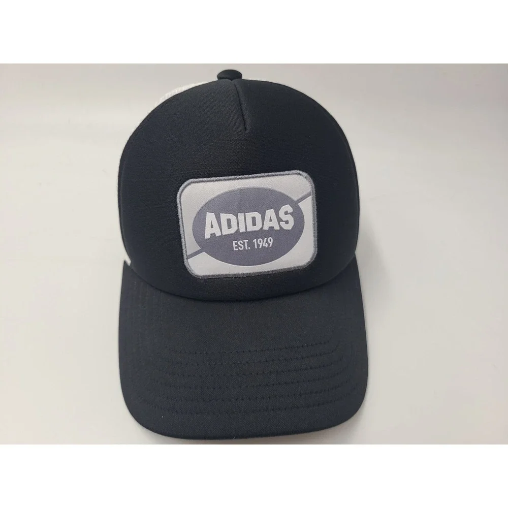 Youth Adidas Est 1949 Aeroready Mesh Trucker Snapback Hat‎ Cap Boys Black White